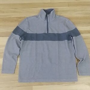 Banana Republic Men's Two-Tone Gray Zip-Up Sweater